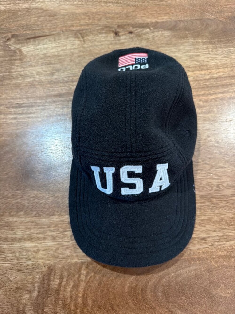 Polo Ralph Lauren USA Fleece Cap Black One Size Brand New No Tag
